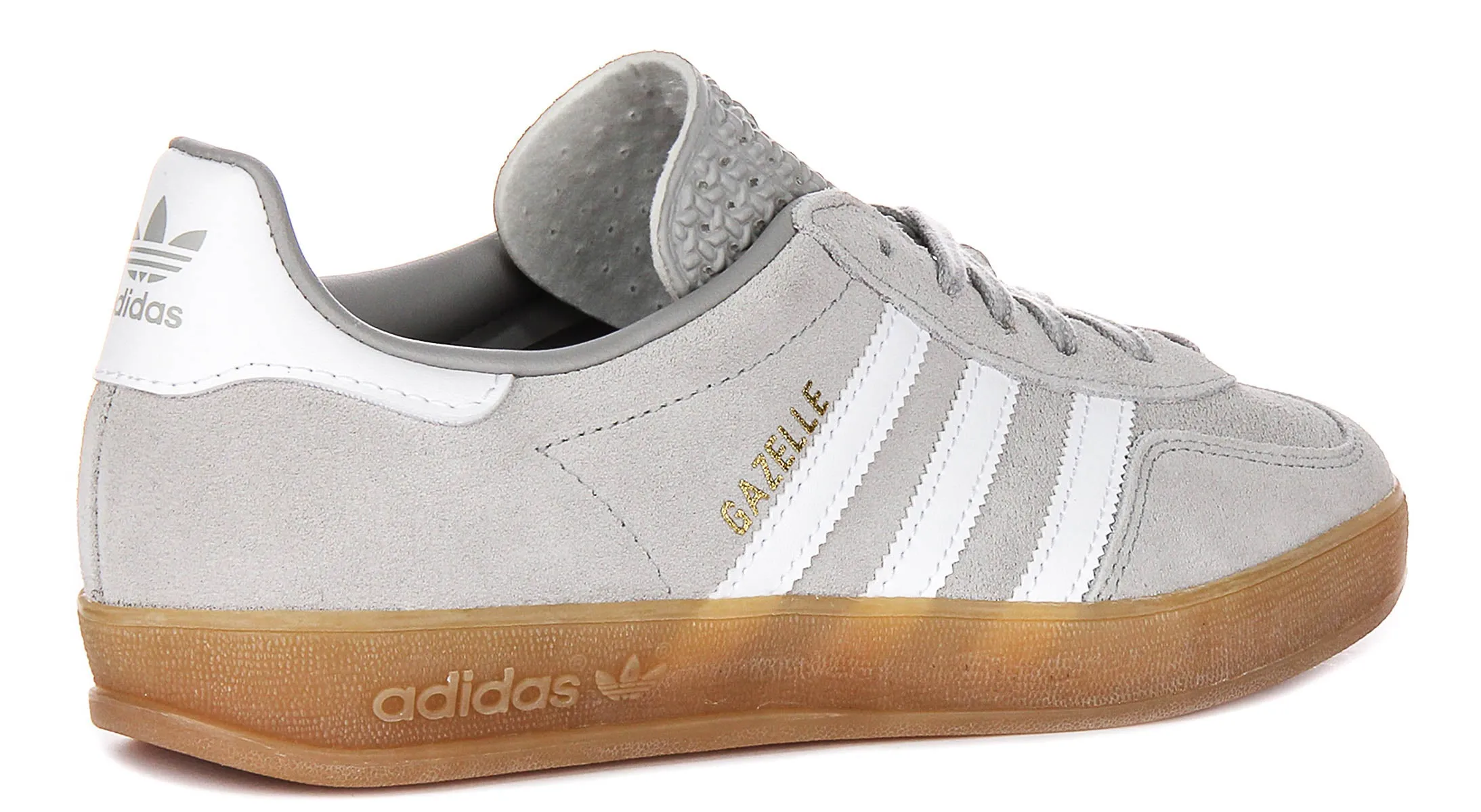 Adidas Gazelle Indoor In Grey White Shoes Adidas