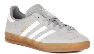 Adidas Gazelle Indoor In Grey White Shoes Adidas