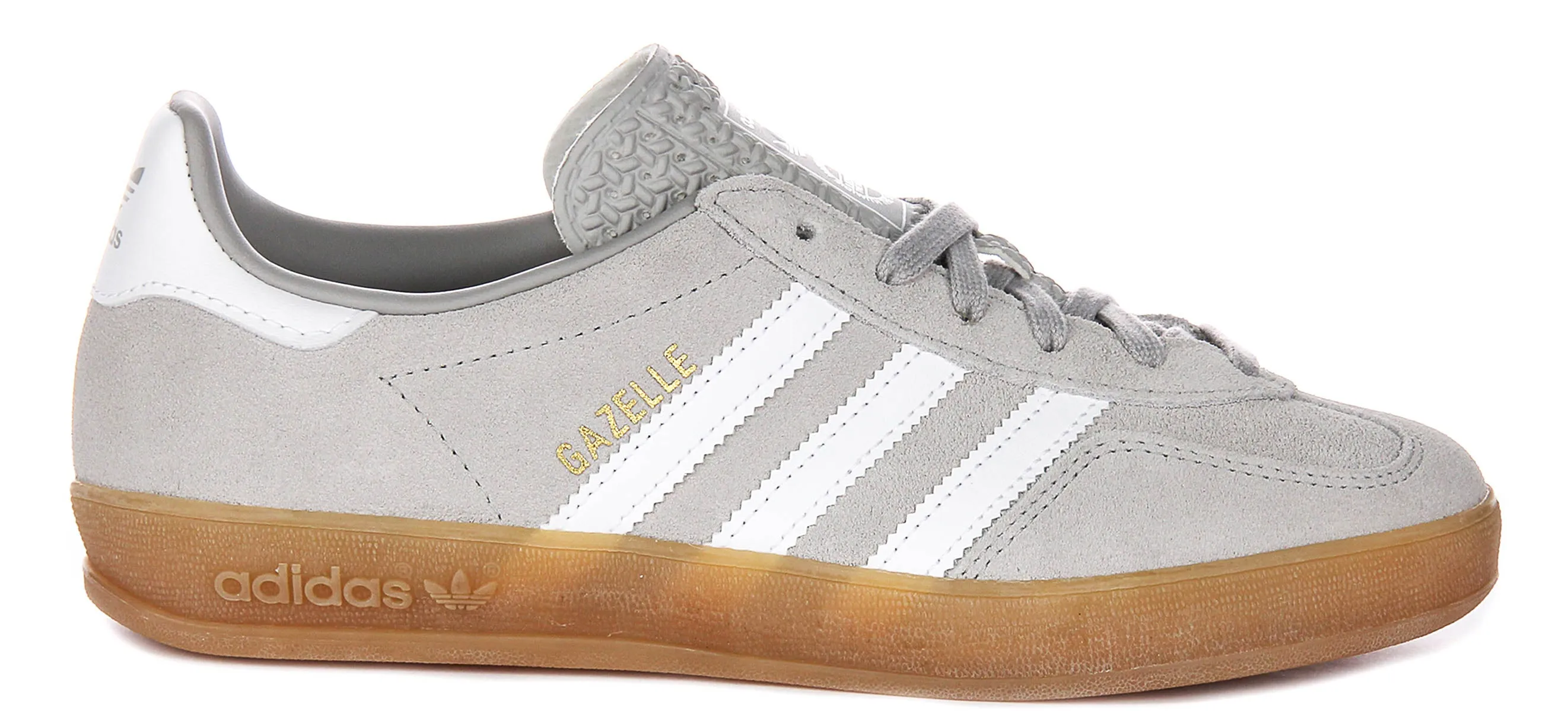 Adidas Gazelle Indoor In Grey White Shoes Adidas