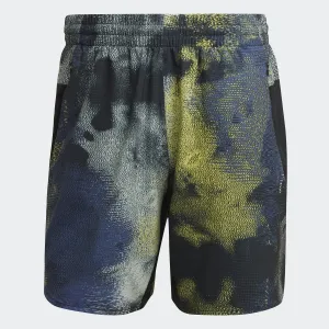 adidas Mens D4T HIIT Allover Print Training Shorts Multi HN9363