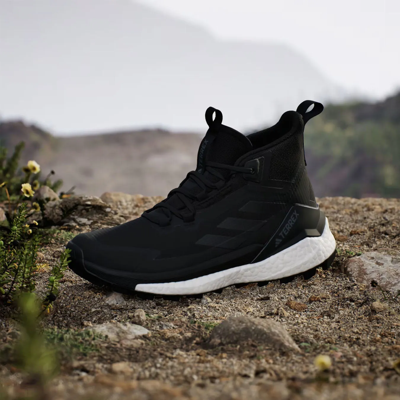 Adidas Terrex Womens Free Hiker 2 Gore-Tex Hiking Shoes Core Black / Core Black / Cloud White