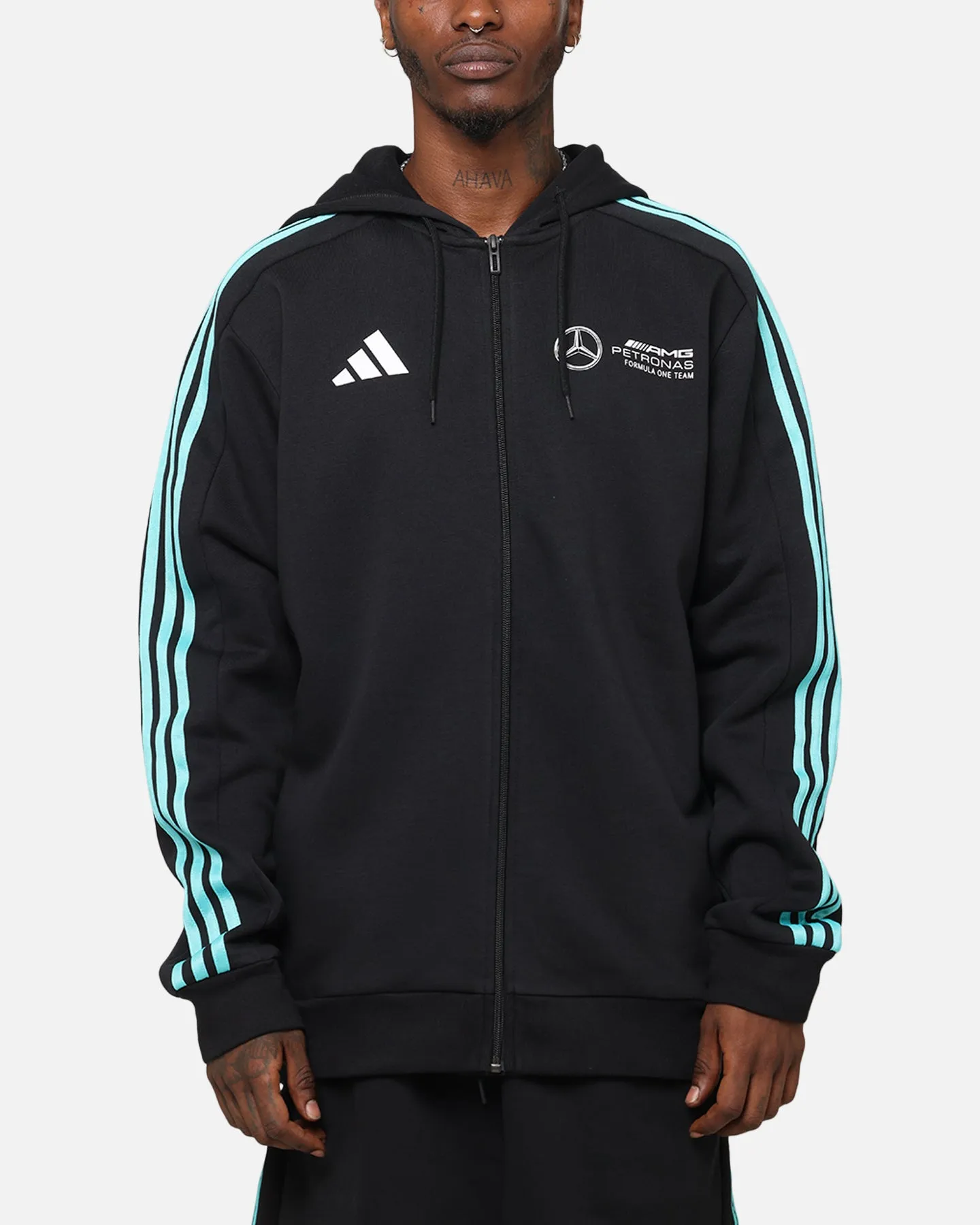 adidas x Mercedes-AMG PETRONAS Formula One F1 DNA Full-Zip Hoodie Black/White