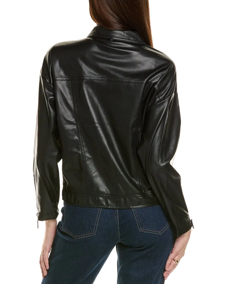 Adrienne Landau Onyx Moto Jacket