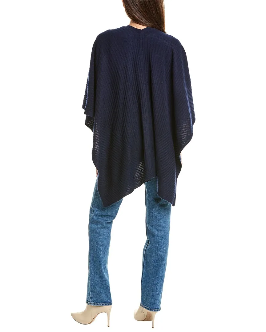 Amicale Cashmere Traveling Rib Cashmere Cape