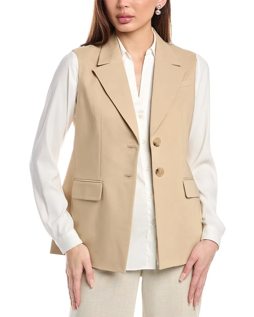 Anne Klein Petite Notch Collar Vest