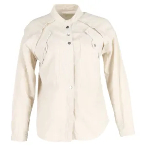 Ba&Sh Tyle Layered Blouse in Cream Cotton