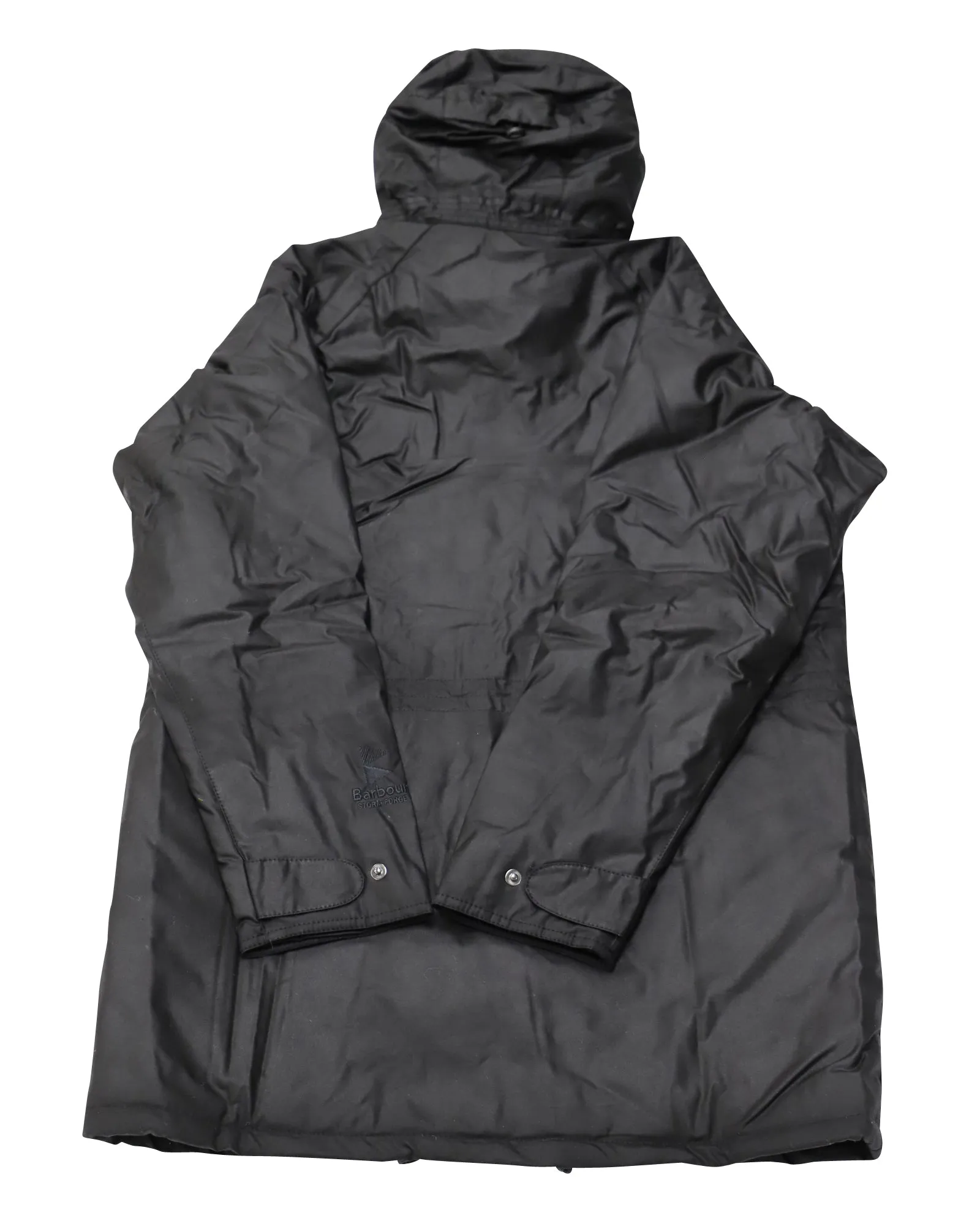 Barbour Fenton Wax Jacket in Black Cotton