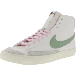 Blazer Mid '77 PRM Mens Lace-Up Faux Leather High-Top Sneakers
