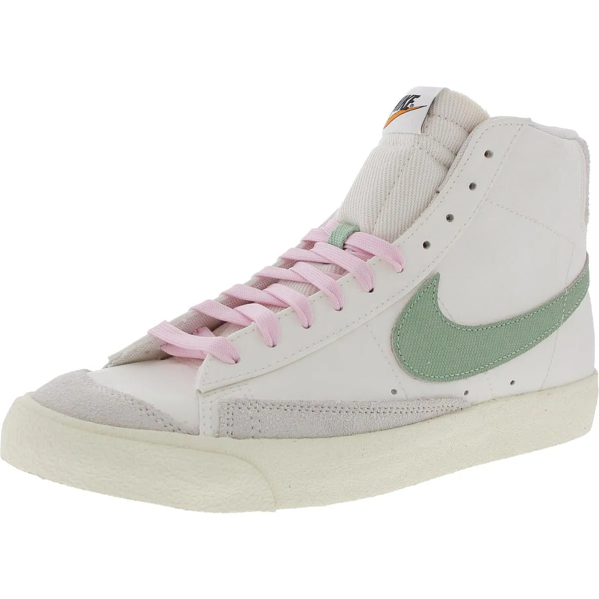 Blazer Mid '77 PRM Mens Lace-Up Faux Leather High-Top Sneakers