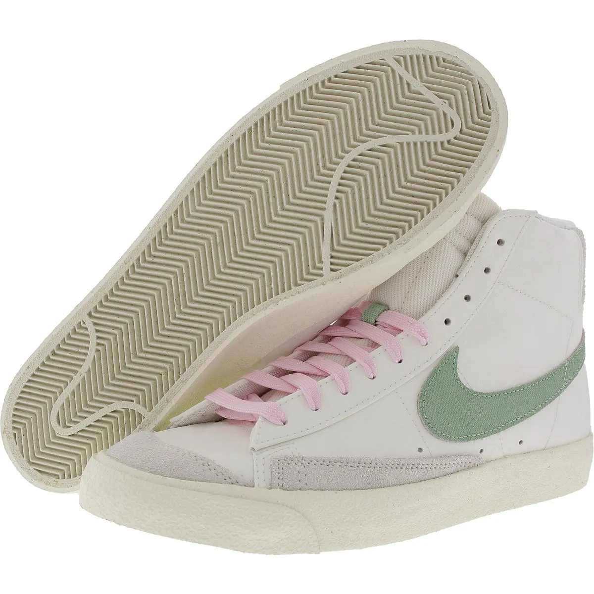 Blazer Mid '77 PRM Mens Lace-Up Faux Leather High-Top Sneakers