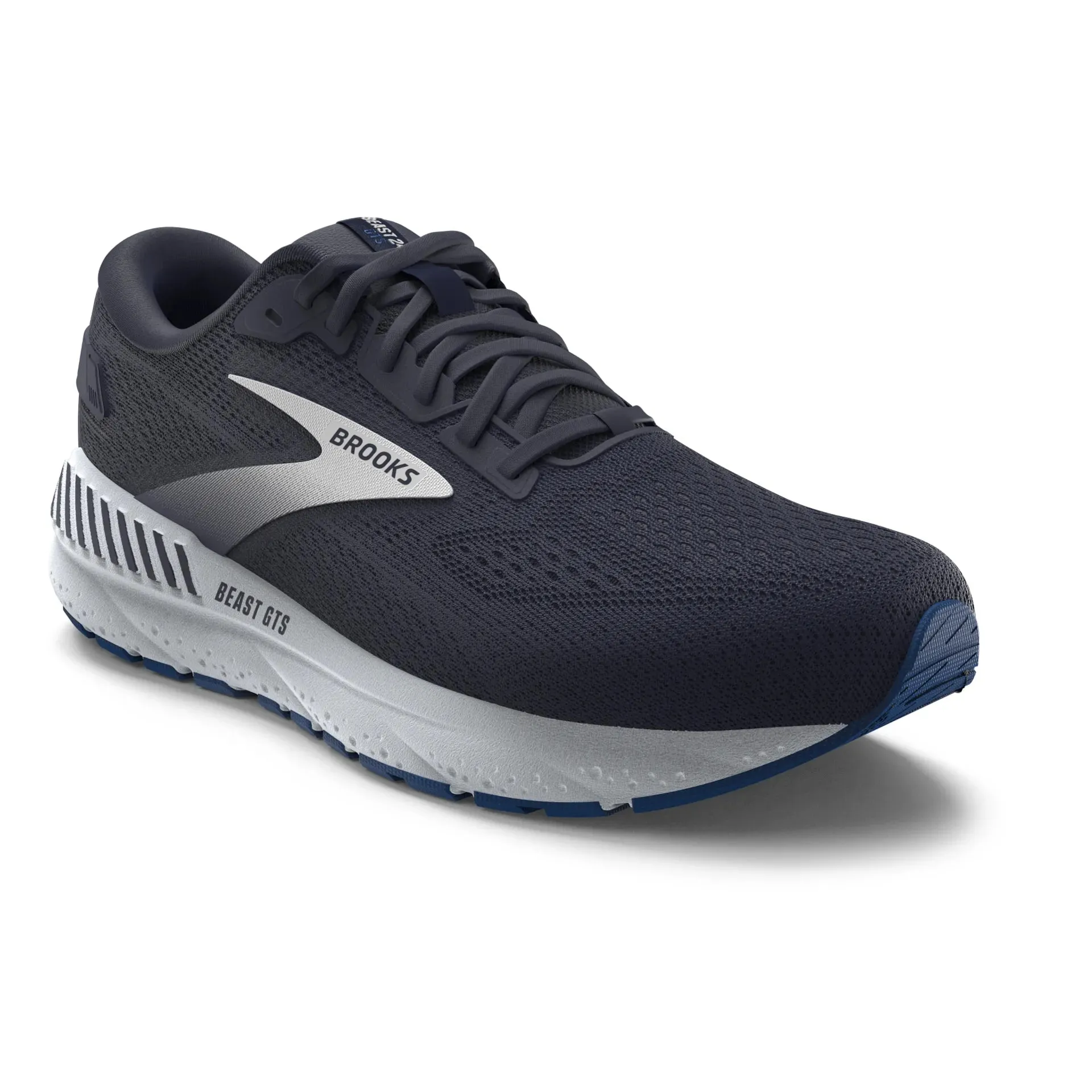 Brooks Mens Beast GTS 24 Wide- Peacoat/True Navy/White (1104252E452) Brooks