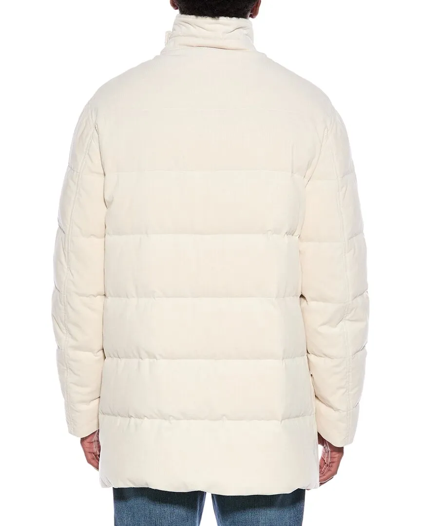 Brunello Cucinelli Corduroy Cashmere-Blend Down Coat