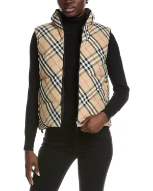 Burberry Checked Reversible Down Vest