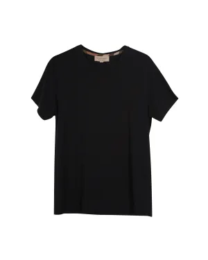 Burberry Logo T-shirt in Black Cotton