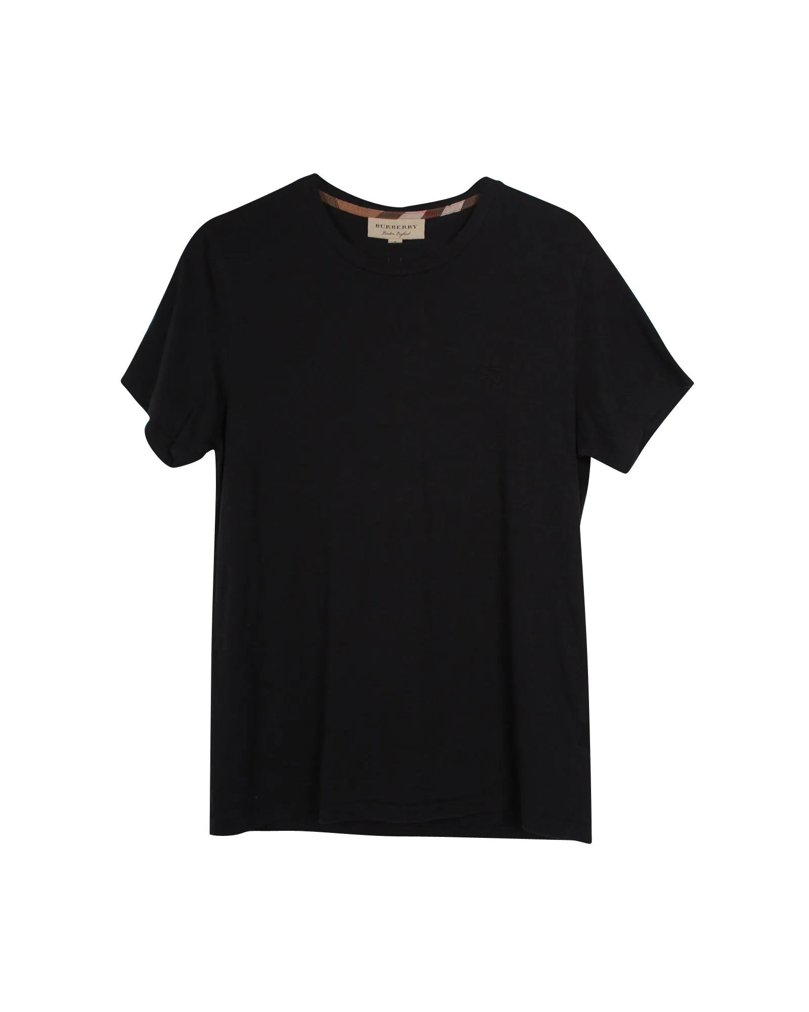 Burberry Logo T-shirt in Black Cotton