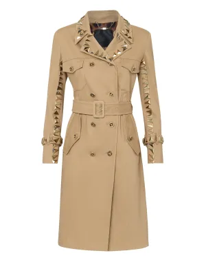 Canvas Trench coat Studs