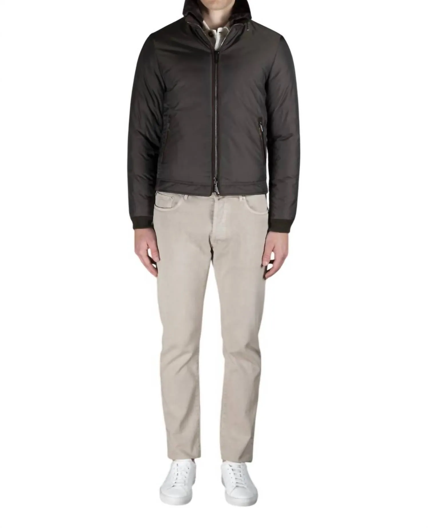 Celotti Down Bomber Jacket In Black