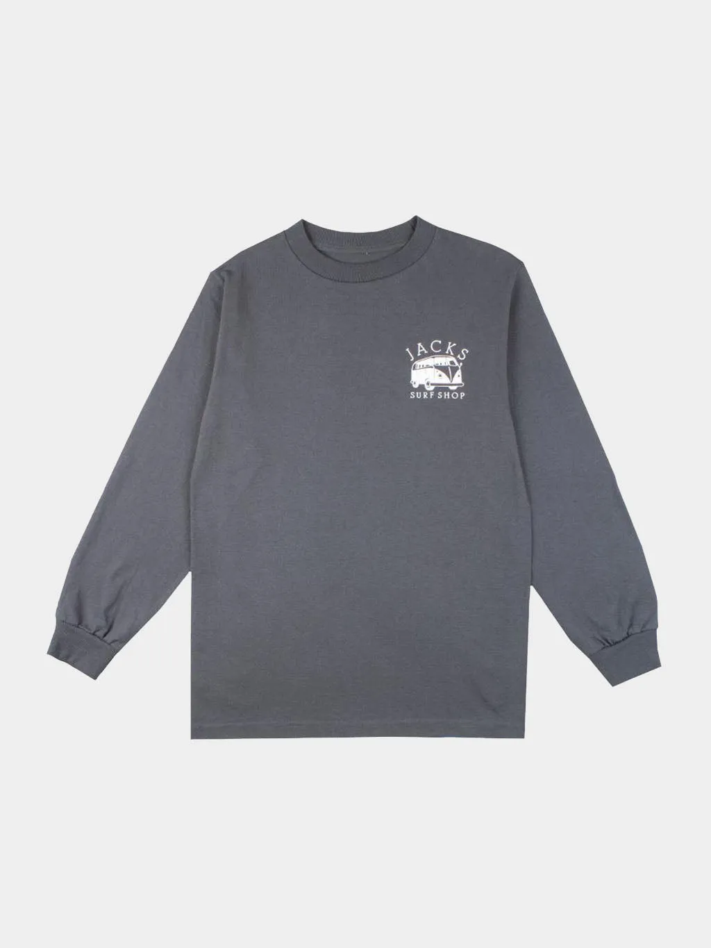 Classic Bus Stop L/S Tee - Charcoal