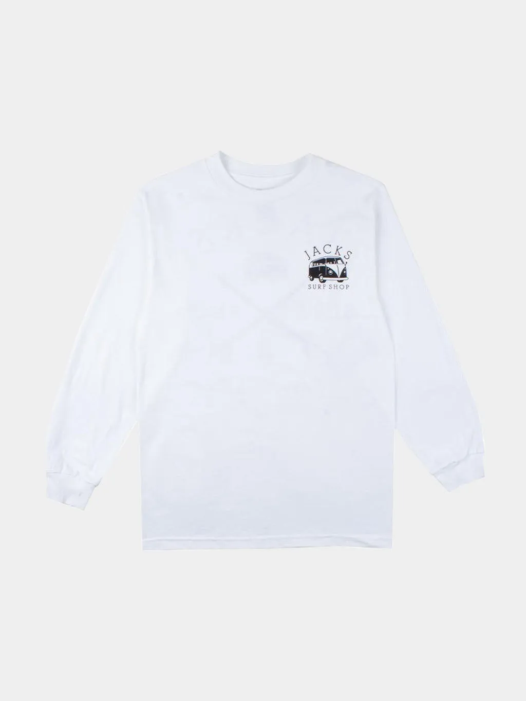 Classic Bus Stop L/S Tee - White