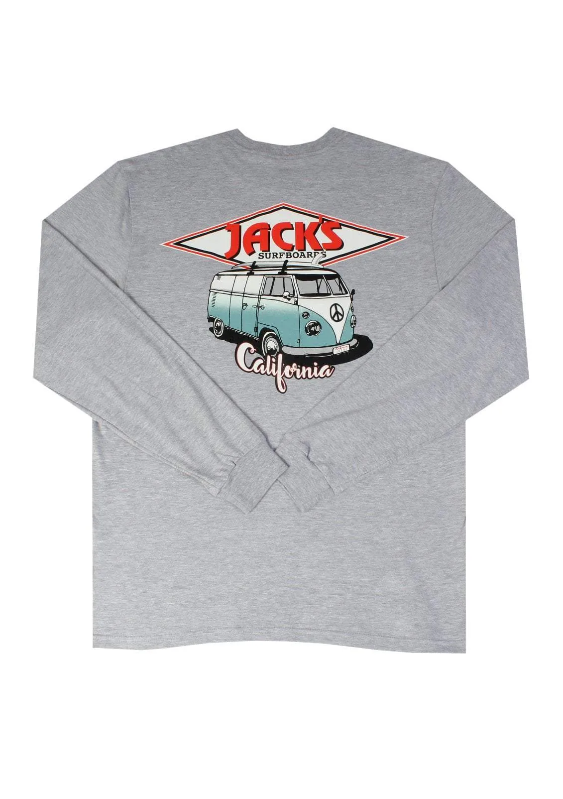 Classic CA Diamond Transport L/S Tee - Athletic Heather Grey