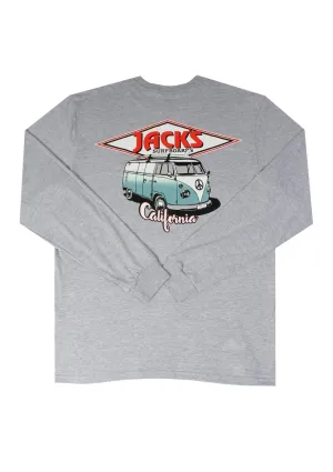 Classic CA Diamond Transport L/S Tee - Athletic Heather Grey