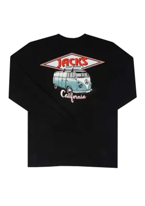 Classic CA Diamond Transport L/S Tee - Black