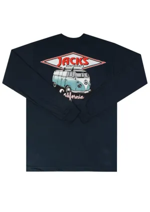 Classic CA Diamond Transport L/S Tee - Navy