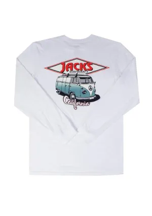 Classic CA Diamond Transport L/S Tee - White