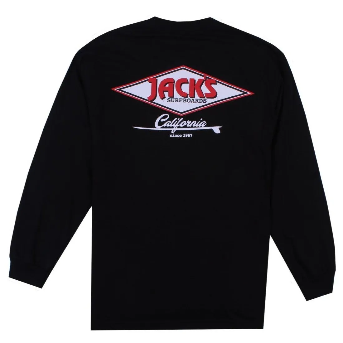 Classic Cal Diamond L/S Tee - Black
