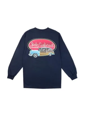 Classic Country Squire L/S Tee - Navy