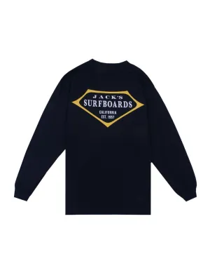 Classic Retro Lam L/S Tee - Navy