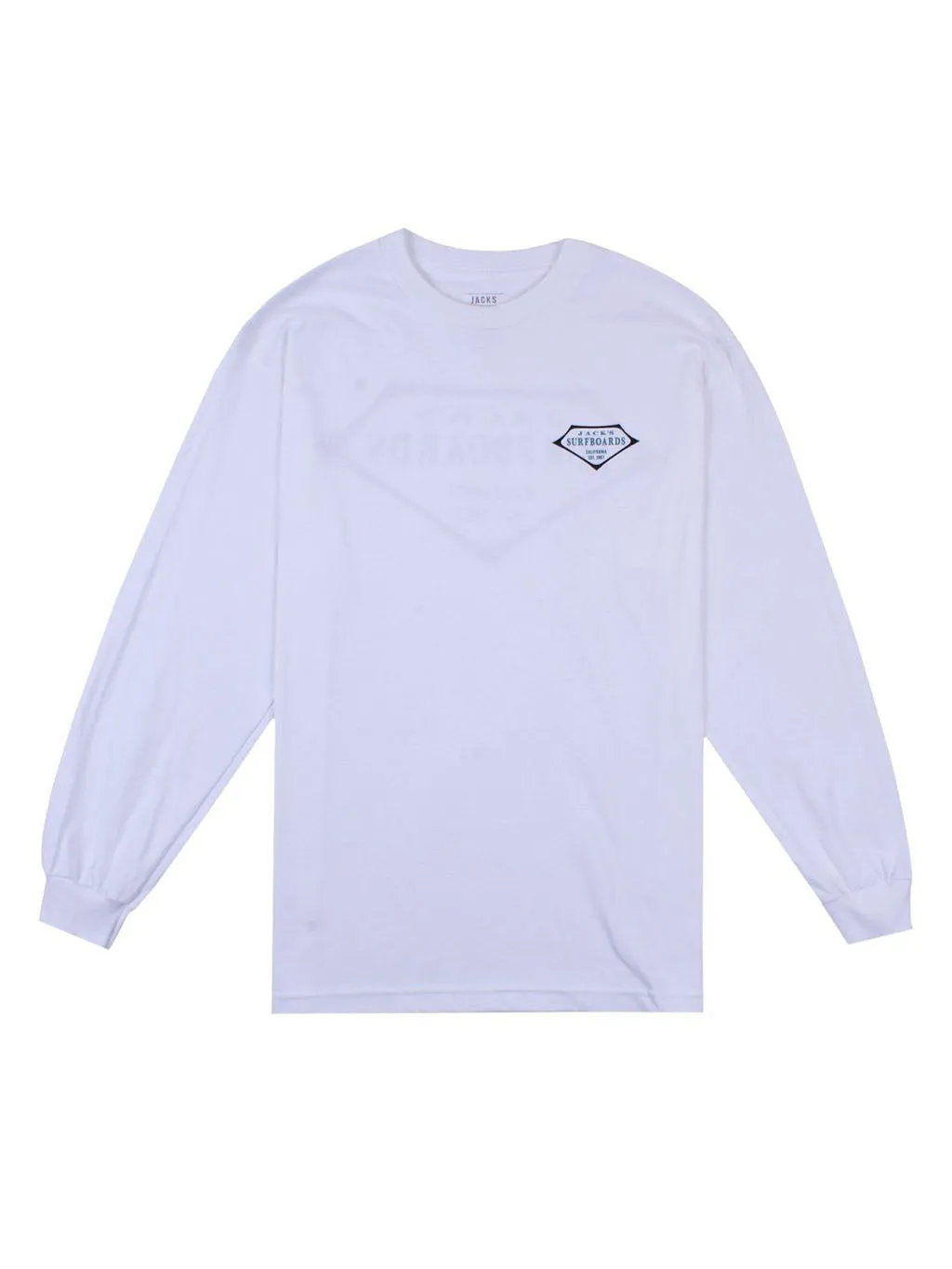 Classic Retro Lam L/S Tee - White