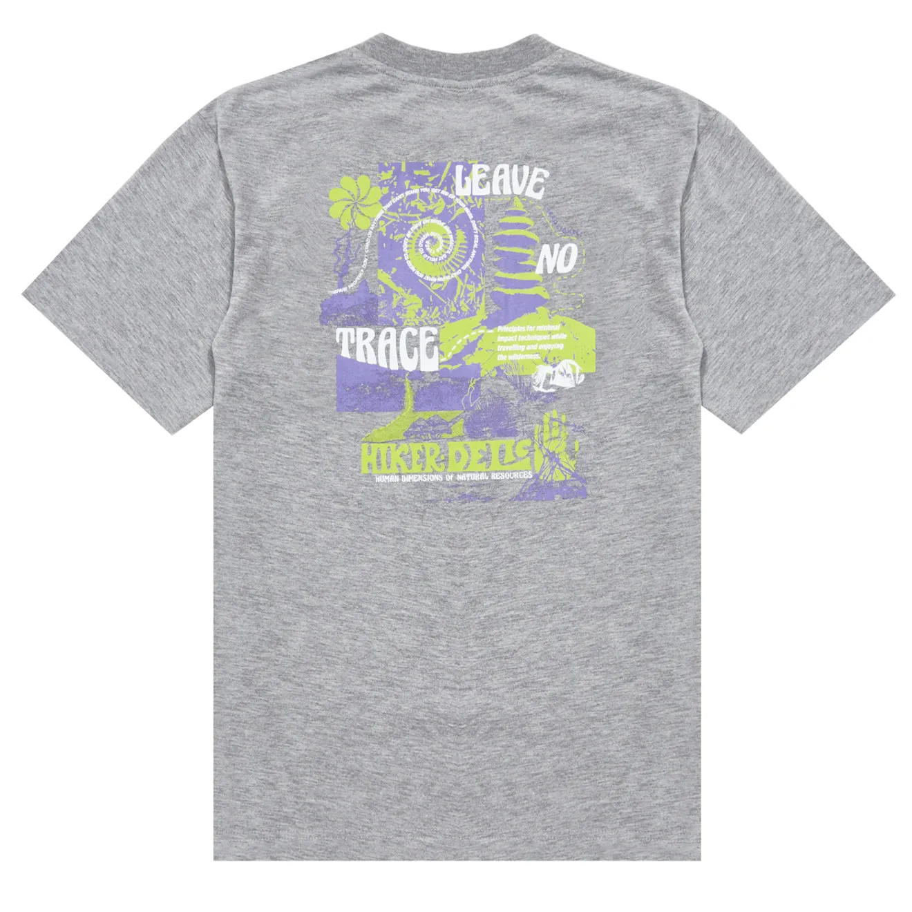 Clothing Hikerdelic Hikerdelic No Trace SS T-Shirt Grey Marl