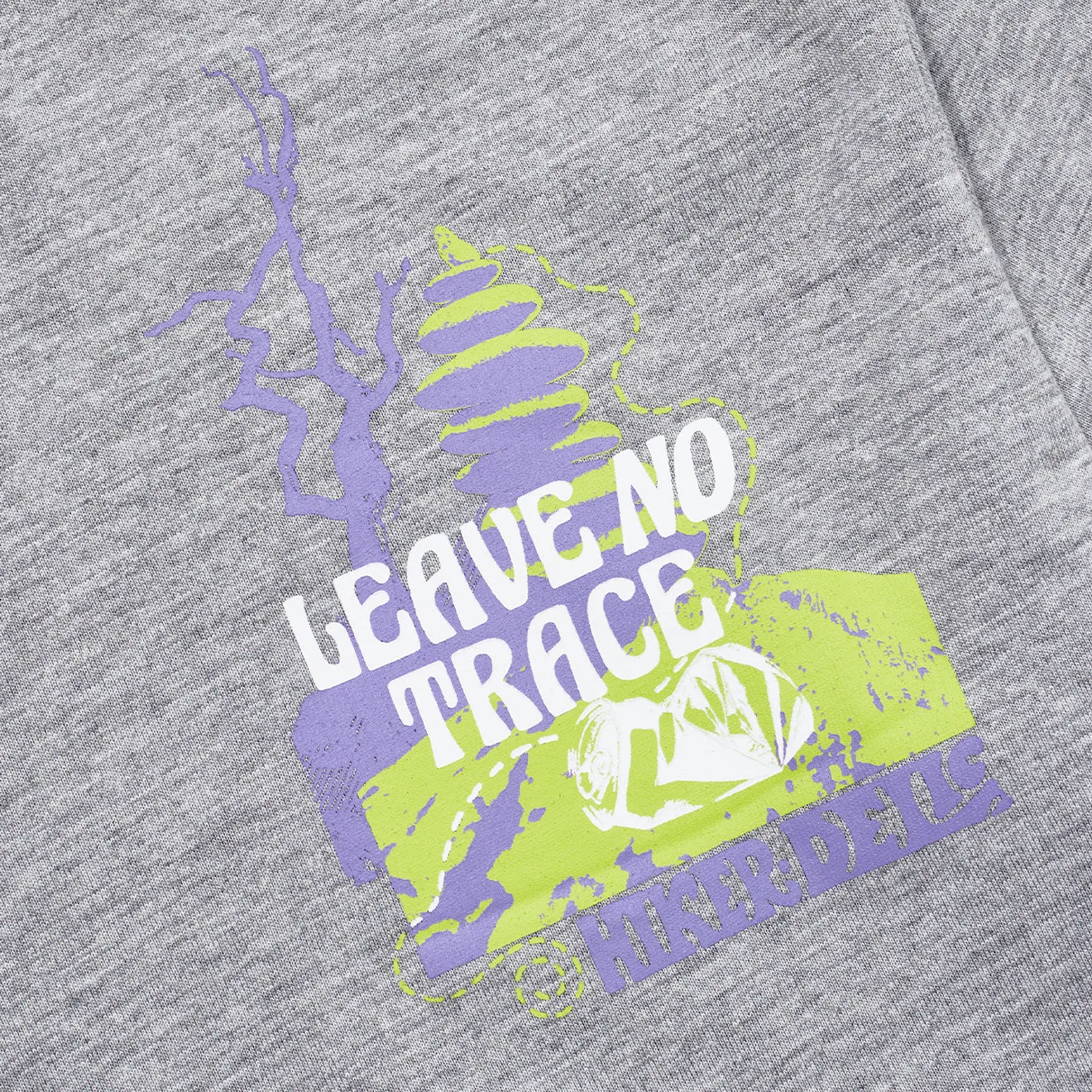 Clothing Hikerdelic Hikerdelic No Trace SS T-Shirt Grey Marl