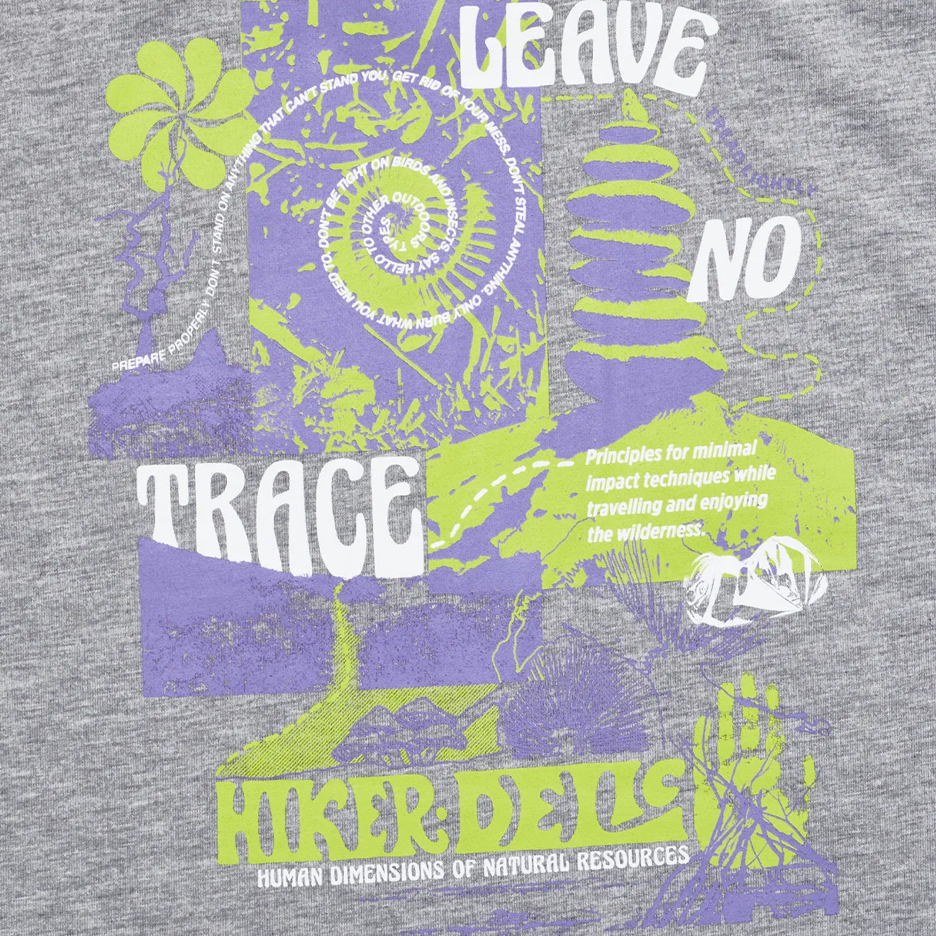 Clothing Hikerdelic Hikerdelic No Trace SS T-Shirt Grey Marl