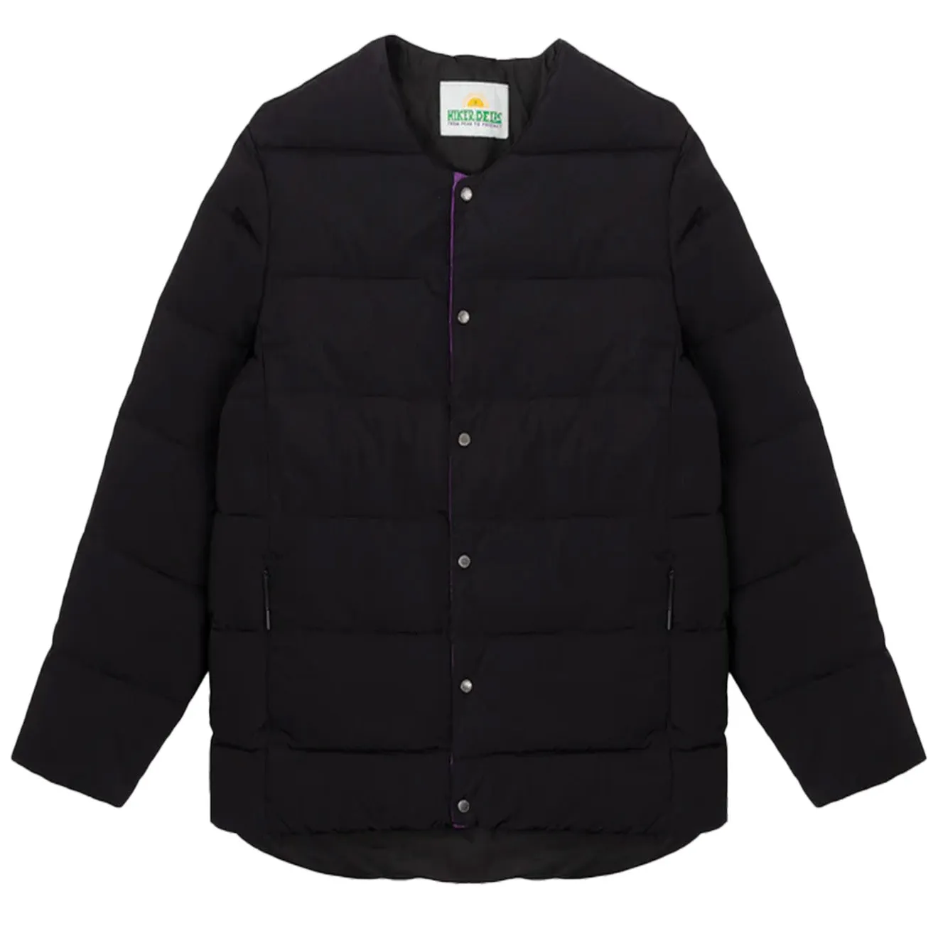 Clothing Hikerdelic Hikerdelic Quilted Mid Layer Black