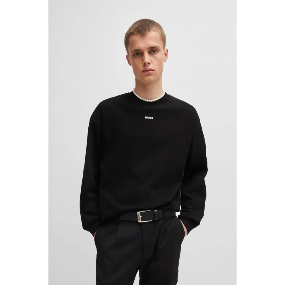 Cotton-jersey relaxed-fit T-shirt with logo print