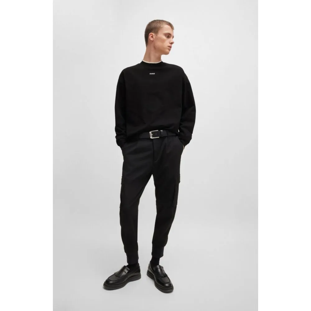 Cotton-jersey relaxed-fit T-shirt with logo print