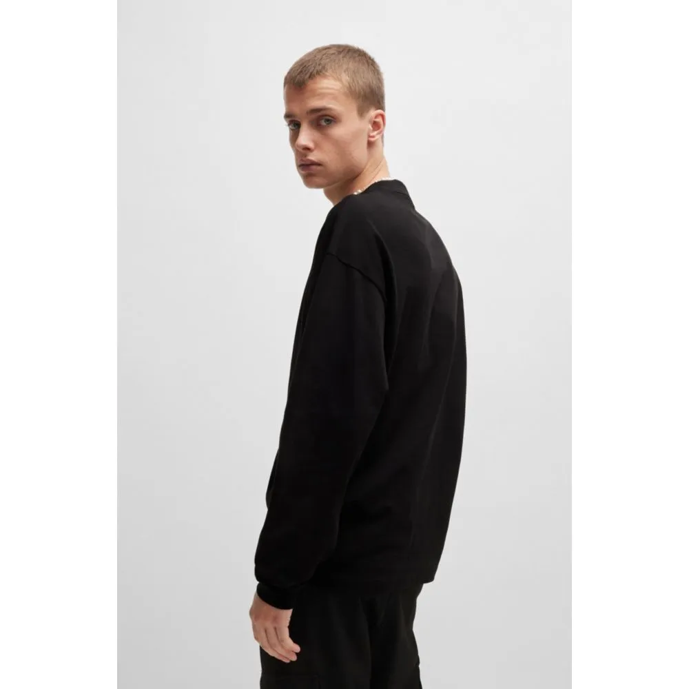 Cotton-jersey relaxed-fit T-shirt with logo print
