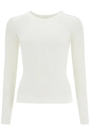 Courreges Women's 'Ribbed Stretch Knit Pullover Sweater