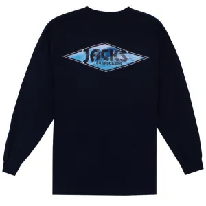 Crystal Wave Classic L/S Tee - Navy