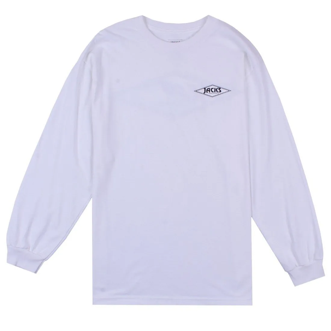 Crystal Wave Classic L/S Tee - White
