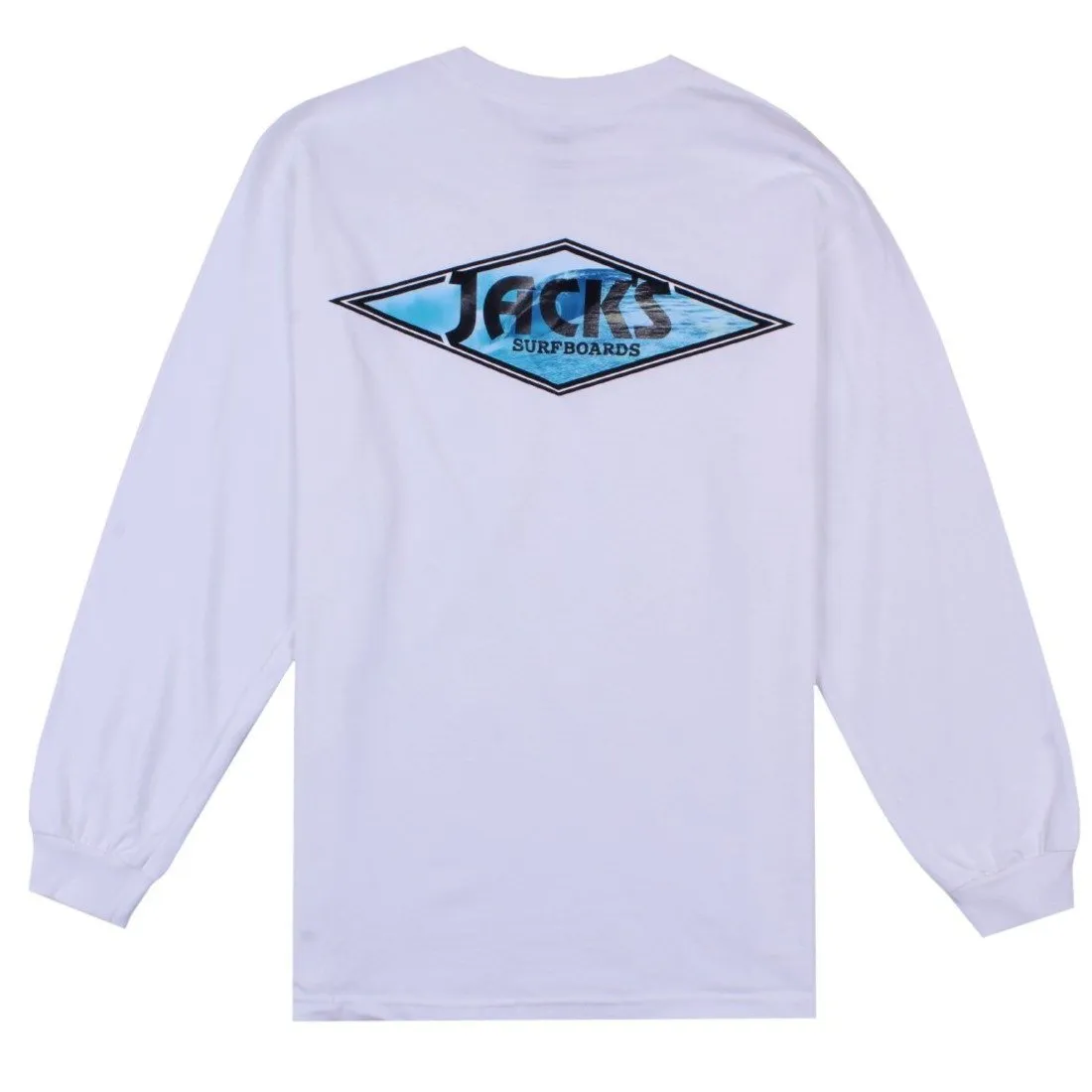 Crystal Wave Classic L/S Tee - White