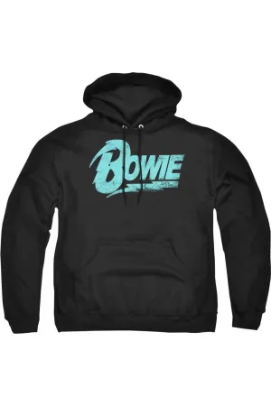 David Bowie Logo Adult Pull Over Hoodie