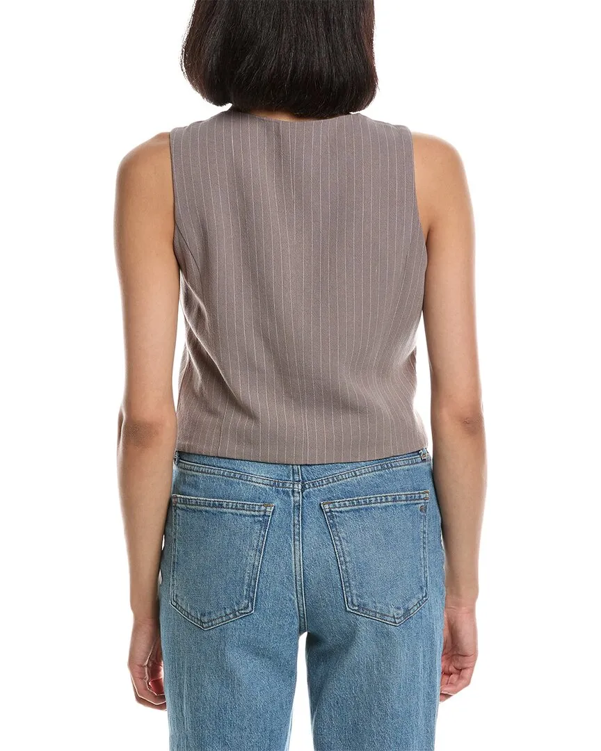 Destinaire Linen-Blend Vest
