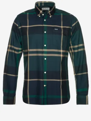 Dunoon Tailored Shirt Green Loch