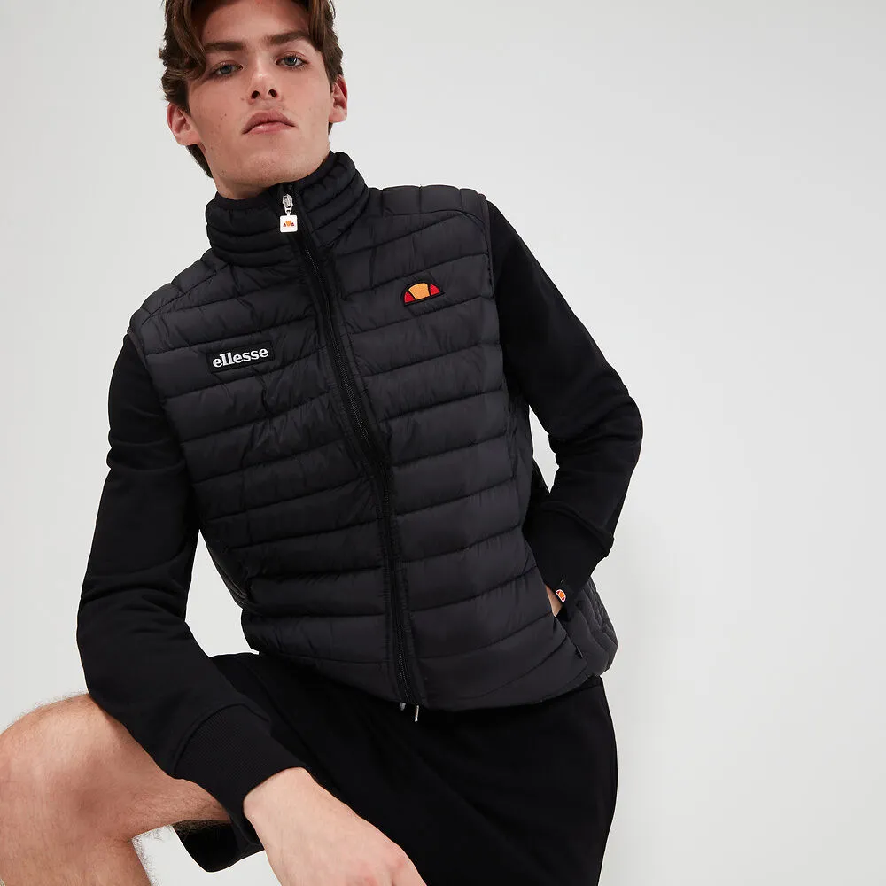 ELLESSE MEN'S BARDY BLACK PUFFER VEST