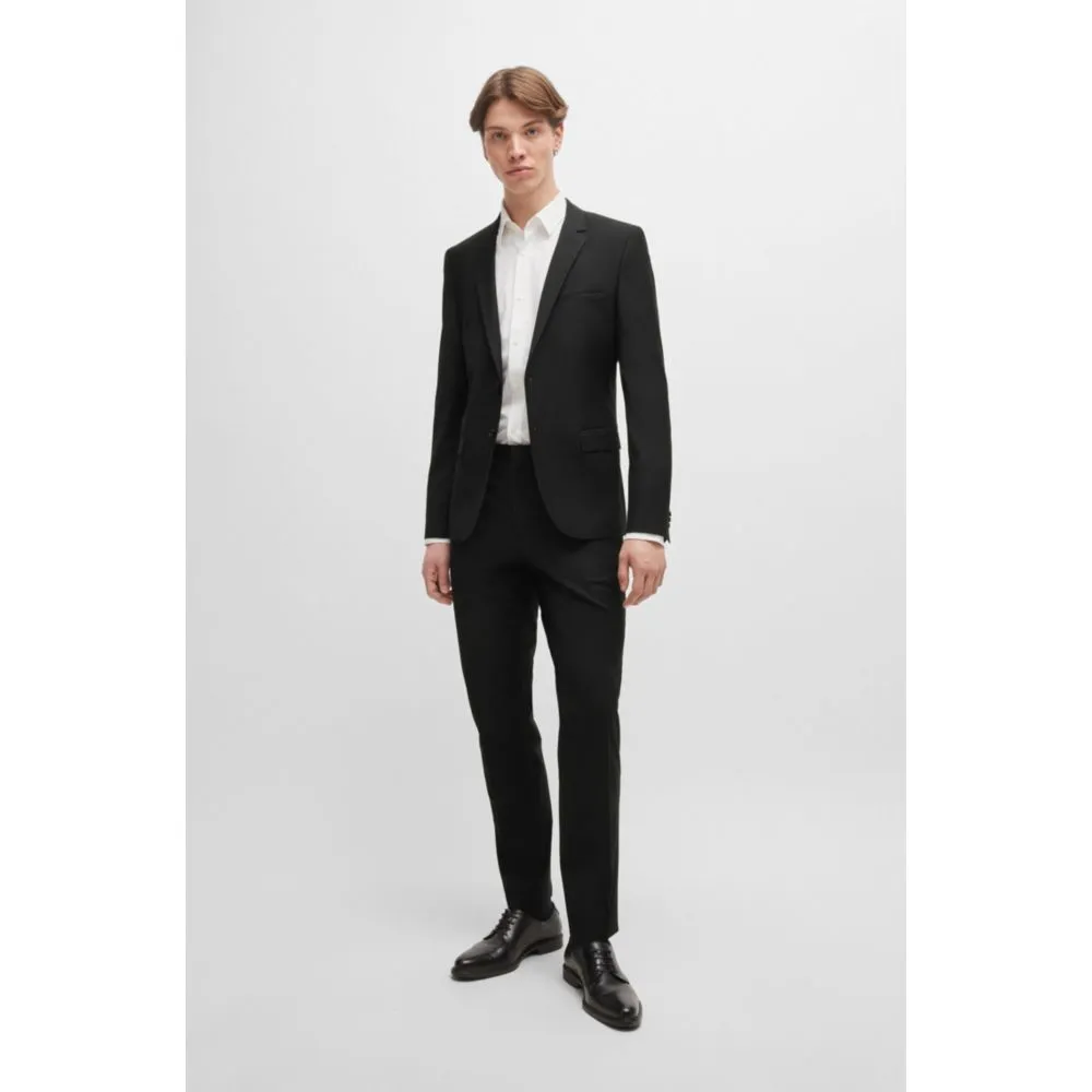 Extra-slim-fit jacket in a stretch-wool blend