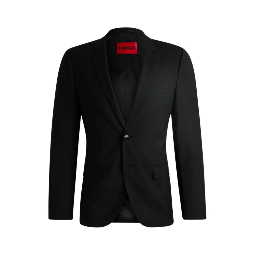 Extra-slim-fit jacket in a stretch-wool blend