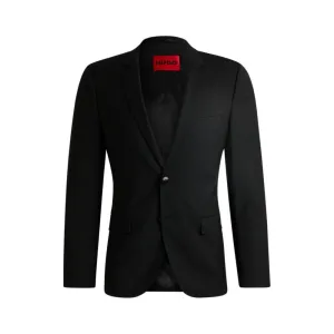 Extra-slim-fit jacket in a stretch-wool blend